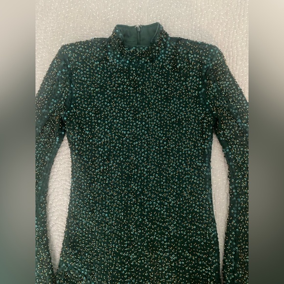 Michael Costello x REVOLVE Mr. Gibson Mini Dress in Hunter Green - Picture 13 of 16